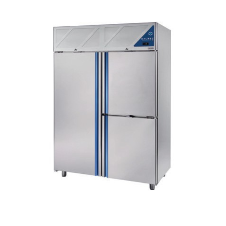 ARMOIRE À VIANDE GN 2/1  -2/+10°C  1 PORTE PLEINE + 2 PORTILLONS - 1400 L
