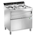 FRITEUSE COFFRE ÉLECTRIQUE  2 X 12L AVEC CUVE EMBOUTIE