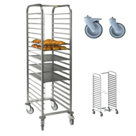ECHELLE PATISSIERES - 15 NIVEAUX - DEMONTABLE -  400 x 600 MM -  ENTREE 400