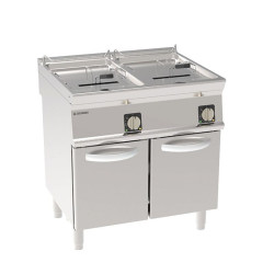FRITEUSE COFFRE GAZ - 2 X 13L - CUVE EN V