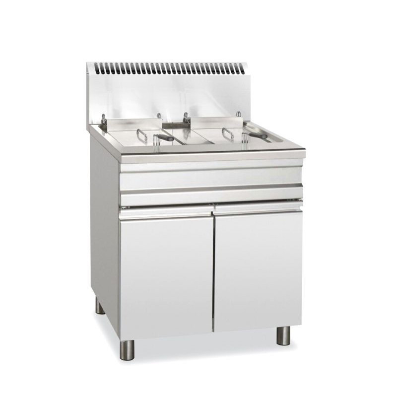 FRITEUSE COFFRE GAZ - 2 X 14L