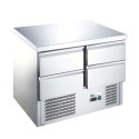 SALADETTE GN1/1 220 L - 4 TIROIRS GN 1/1 ÉVAPORATEUR PAROI