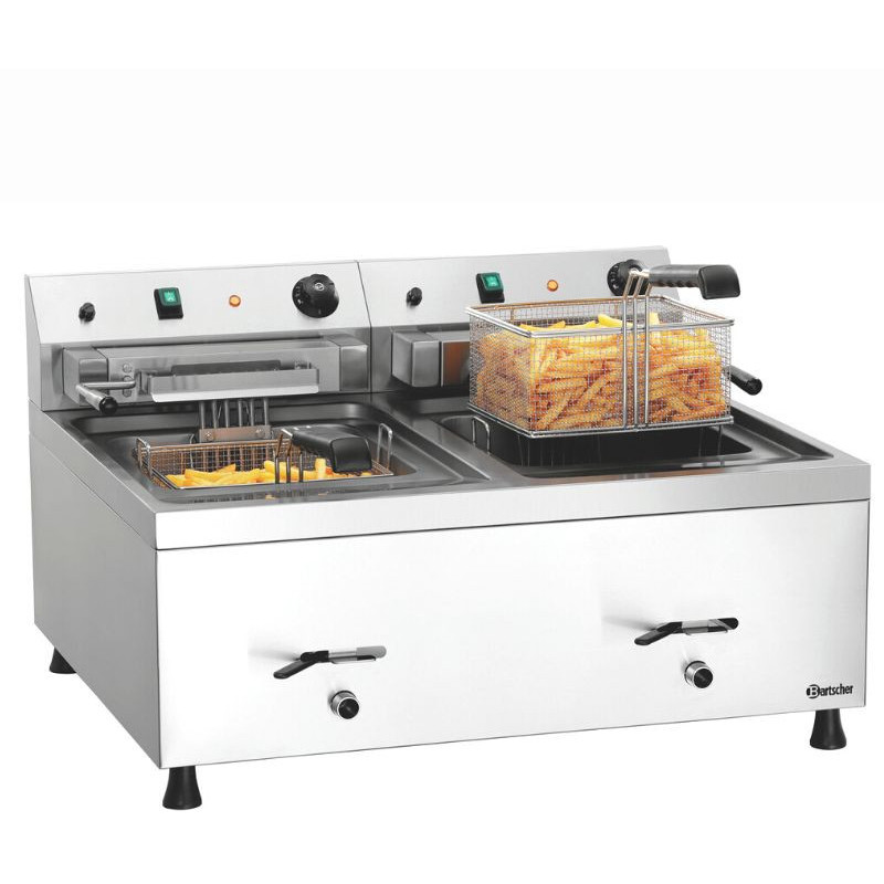 FRITEUSE ÉLECTRIQUE 2 X 12L  400 TRI