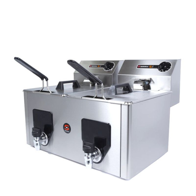 FRITEUSE  ÉLECTRIQUE  2 X 8L - BACS EXTRACTIBLES - 230 MONO