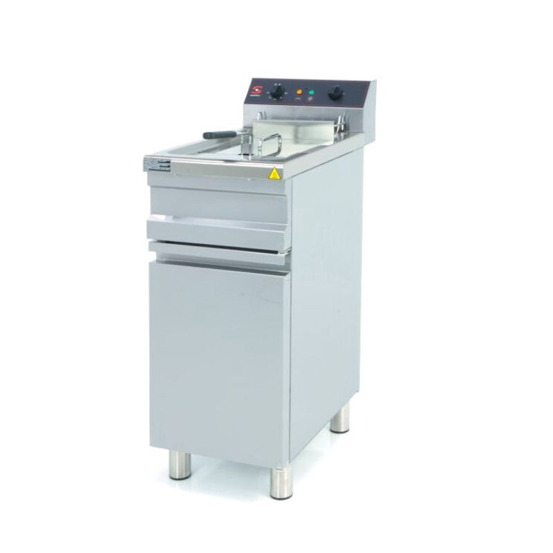 FRITEUSE COFFRE ÉLECTRIQUE  14L - BACS SOUDÉS - 400 TRI