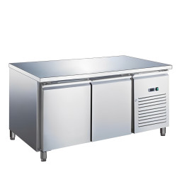 TABLE REFRIGÉREÉ POSITIVE -2°C/+8°C - 2P - 390L SANS DOSSERET H85 CM