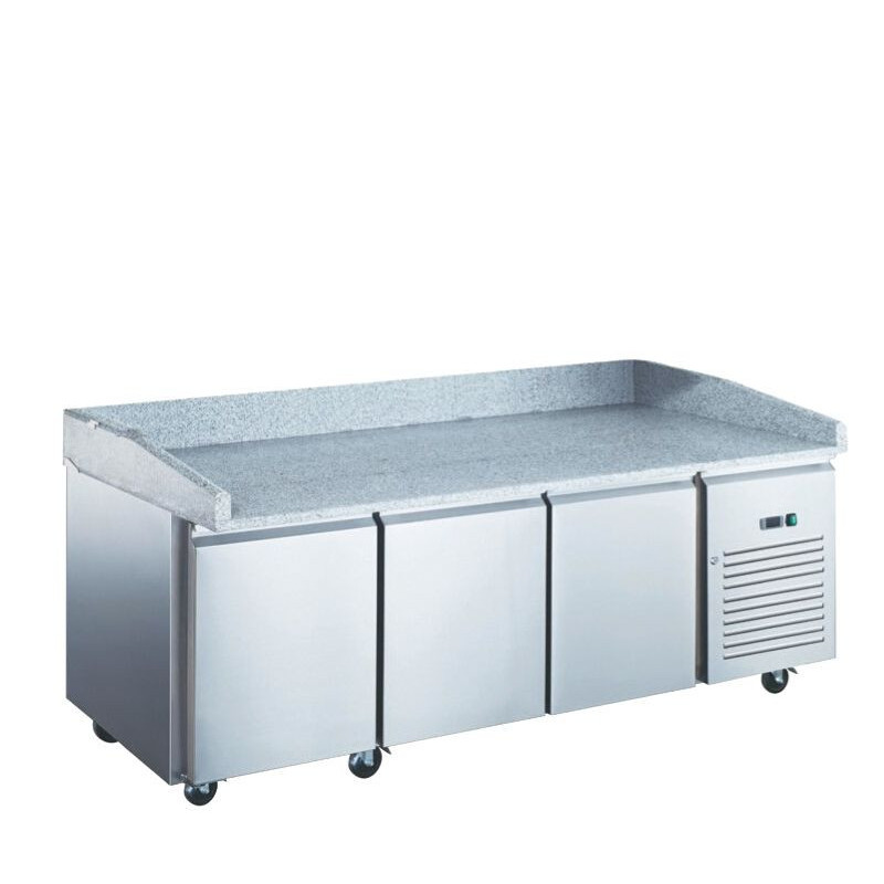 TABLE À PIZZA REFRIGÉREÉ POSITIVE -2°C/+8°C - 580L -  3P - DOSSERET H100 CM