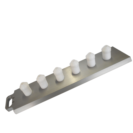 Moule fixe à tubes pour pâte liquide et semi-liquide 400mm avec 4 sorties