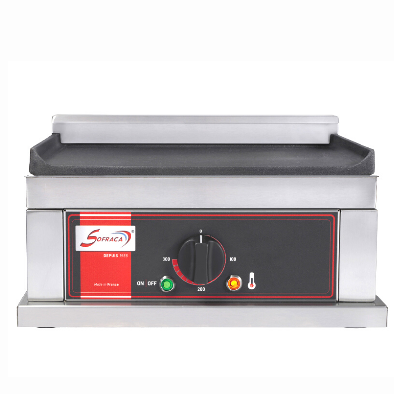 PLAQUE HAMBURGERS ELECTRIQUE - FONTE - SIMPLE - LISSE