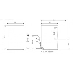 Lave-verres - 8 litres - STARTECH DG - Panier 400 x 400 mm - Sans adoucisseur - TAR405DG - COLGED