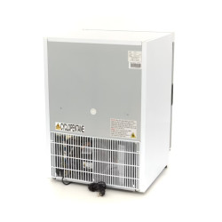 Congélateur - 200 L - blanc - avec porte en verre