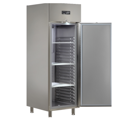 ARMOIRE RÉFRIGÉRÉE POSITIVE - INOX - 1 PORTE PLEINE - 610 L - GN 2/1