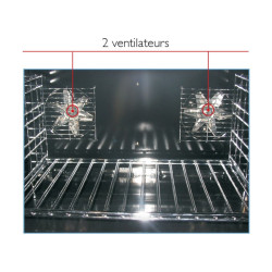 Four à convection professionnel 4 niveaux GN 1/1  grilles GN1/1