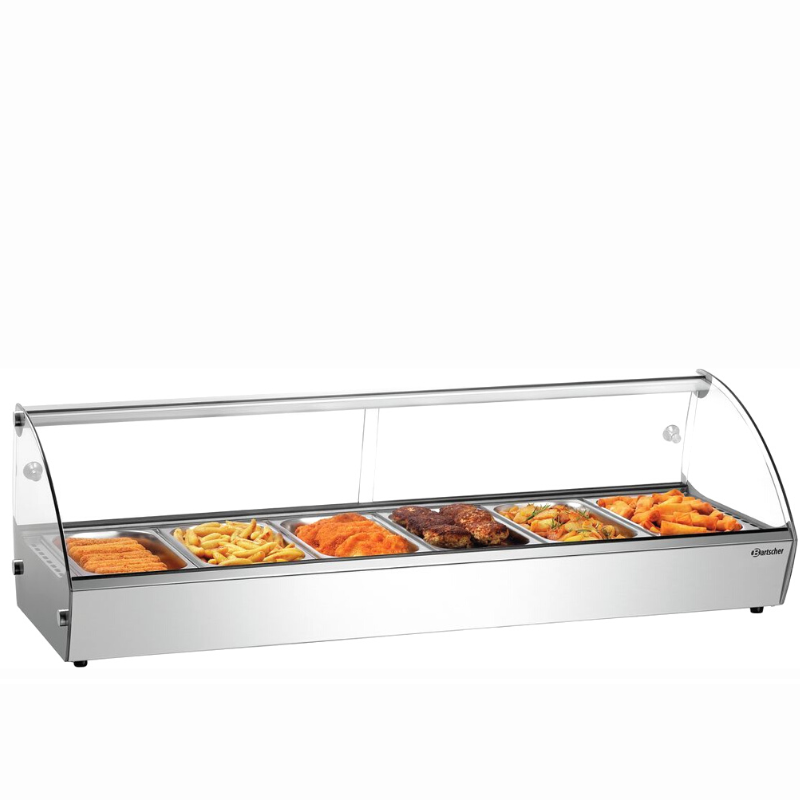 BARTSCHER - VITRINE CHAUFFANTE R6 6 x GN 1/3 - 68L