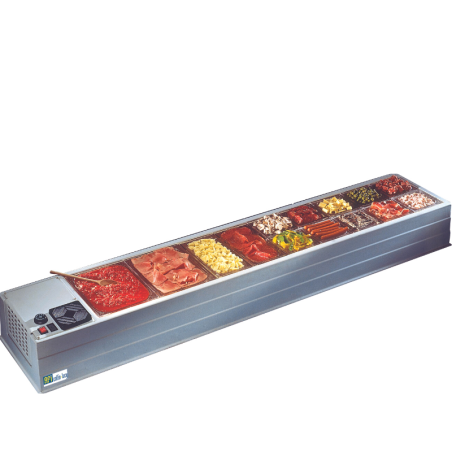AFI - VITRINE A POSER - 10 x 1/3 GN - 208 CM