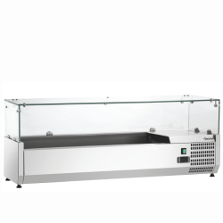 ARTSCHER - SALADETTE VITREE A POSER - 120 cm - 5x GN 1/4  - PORTE COULISSANTE