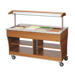 CHARIOT BUFFET CHAUD - 4 BACS GN 1/1