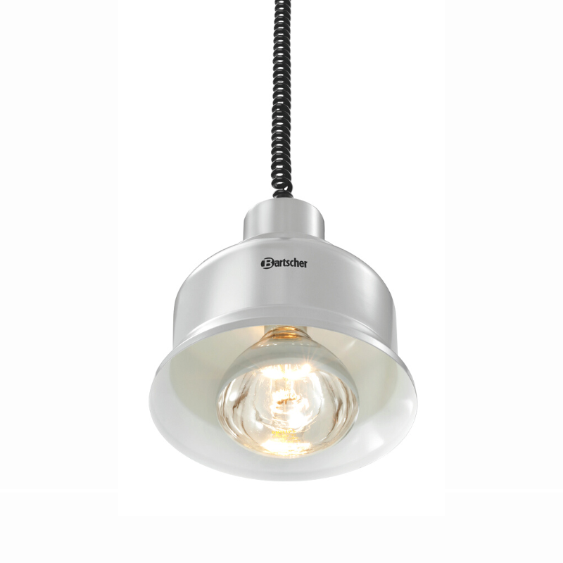 BARTSCHER - LAMPE CHAUFFANTE SUSPENDUE IWL250D CHR ARGENTEE MATE